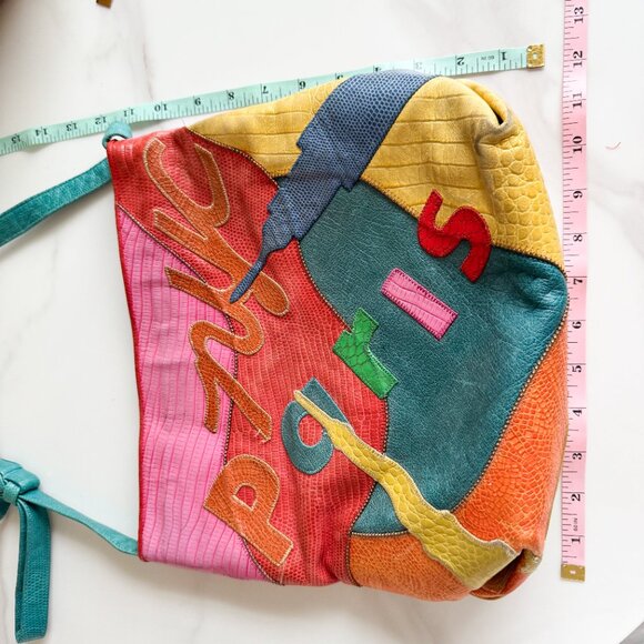 Sharif Multicolor Paris Patchwork Bag - Picture 12 of 16